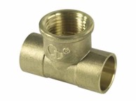 VIEGA mjedeni T-priključak 18x1/2"x18 s vanjskim navojem za lemljenje, mesingani